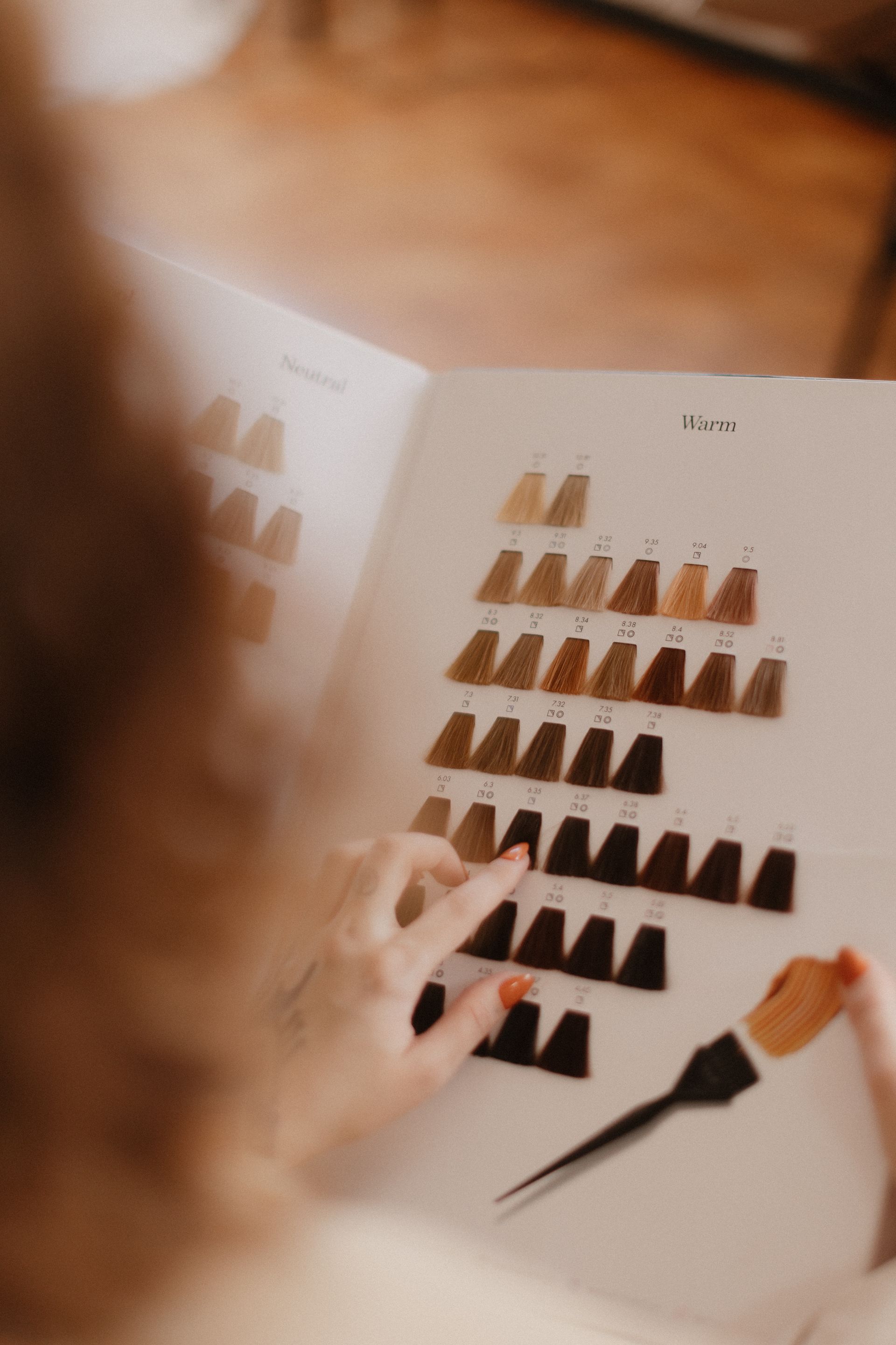 Palette de mèches de couleur pour un diagnostic personnalisé